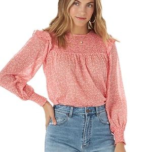 Billabong x Wrangler Prairie Cottage Micro Floral Calico Top NEW NWT Large